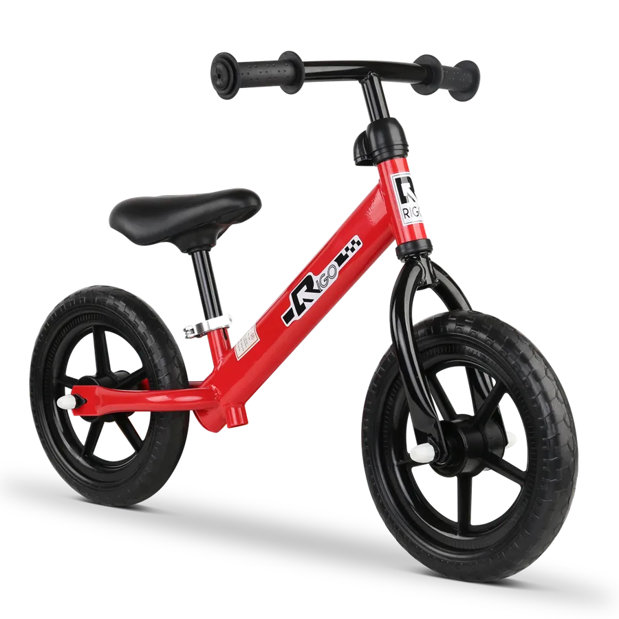 12" Steel Balance Bike Red